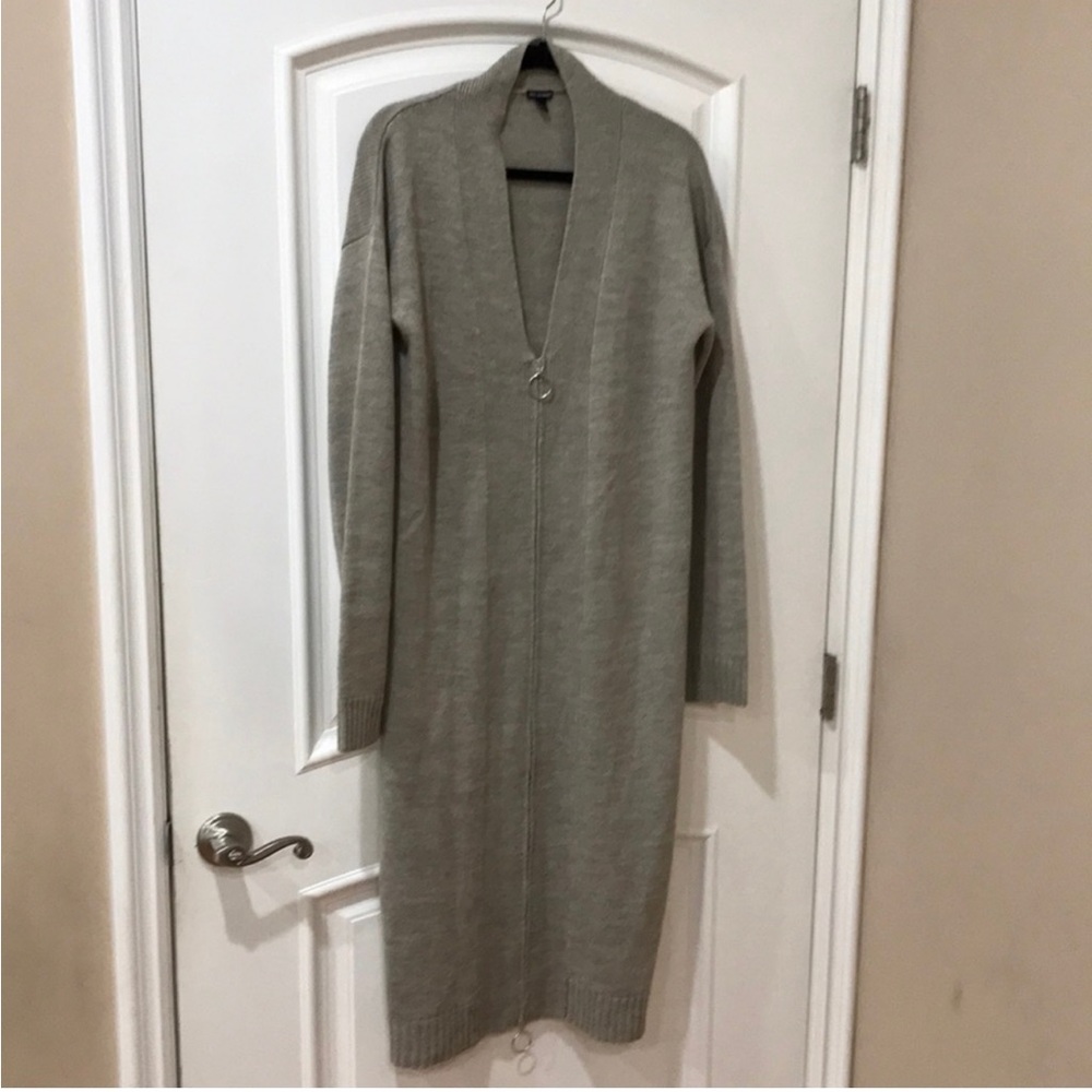 True Religion maxi zip up cardigan size L/G💐